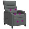 vidaXL Massage Relaxsessel Dunkelgrau Stoff