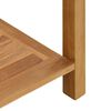 vidaXL Couchtisch mit Speicher Braun 85 x 35 x 75 cm Teak-Massivholz