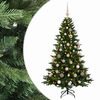 vidaXL K&uuml;nstlicher Weihnachtsbaum mit Weihnachtskugel 120 cm 150 LEDs