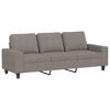 vidaXL 3-Sitzer-Sofa mit Hocker Taupe 180 cm Stoff