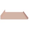 vidaXL Schwebendes Regal 2 pcs Rosa 100 x 18 x 2,5 cm Stahl