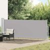 vidaXL Ausziehbare Seitenmarkise 140&times;500 cm Grau