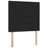 vidaXL Aufbewahrungsbett mit Matratze Schwarz 90 x 190 cm Polyester