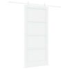 vidaXL Schiebet&uuml;r 93 x 202 cm Holzwerkstoff Wei&szlig;