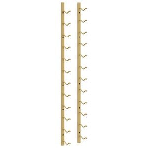 vidaXL Wand-Weinregal f&uuml;r 12 Flaschen Golden Eisen