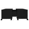 vidaXL Couchtisch Schwarz 75x75x38 cm Holzwerkstoff