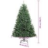 vidaXL K&uuml;nstlicher klappbarer Weihnachtsbaum mit 300 LEDs Gr&uuml;n 270 cm