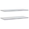 vidaXL Wandregale 2 Stk. 100x40 cm Silbern Edelstahl