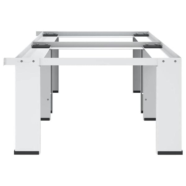 vidaXL Doppel-Untergestell f&uuml;r Waschmaschine und Trockner Wei&szlig;