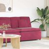vidaXL Modulares Sofa Mittelmodul mit Kissen Weinrot 100 cm