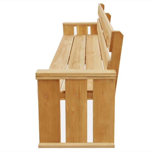 vidaXL Gartenbank 160 cm Kiefernholz Impr&auml;gniert
