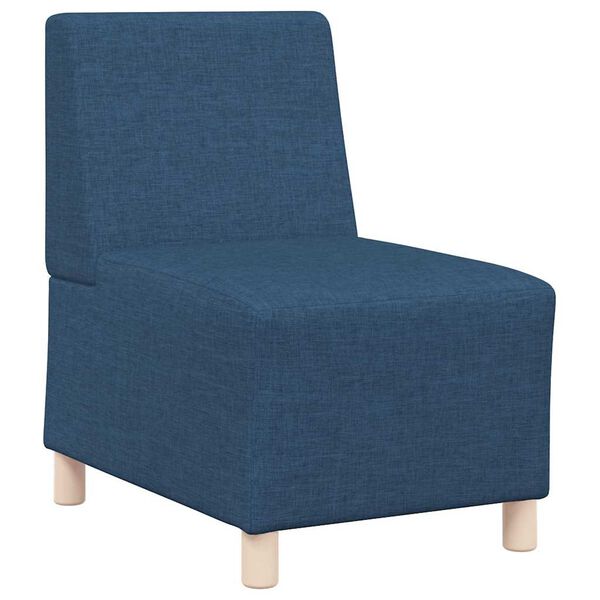 vidaXL Modulares Armfreies Sofa 3 pcs Blau 55 x 74 x 82 cm Stoff