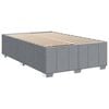 vidaXL Boxspringbett mit Matratze Hellgrau 120x190 cm Stoff