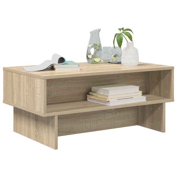 vidaXL Couchtisch Sonoma-Eiche 80 x 46 x 35 cm Holzwerkstoff