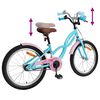 vidaXL Kinderfahrrad 18 Zoll f&uuml;r 5-7 Jahre alt Himmelblau