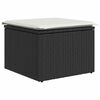 vidaXL Gartensofa-set Schwarz Poly-Rattan