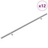 vidaXL Griff 12 Stk. Silber 500 mm Stahl