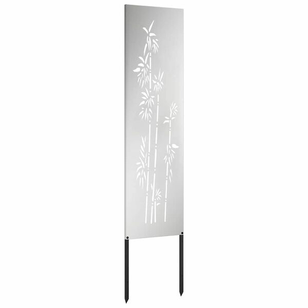 vidaXL Garten Sichtschutz-Leinwand Silber 32 x 140 cm Verzinkter Stahl