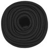 vidaXL Bootsseil Schwarz 14 mm 25 m Polypropylen