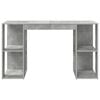 vidaXL Schreibtisch Beton Grau 130 x 50,5 x 75 cm Holzwerkstoff