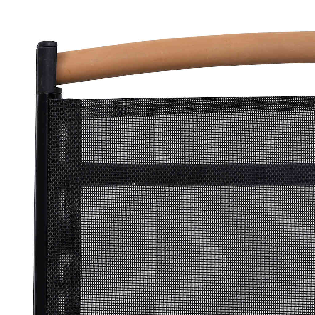 VidaXL Gartenstühle 2er Set – Faltbar, Aus Massivem Akazienholz, Grüne Gussaluminium-Teile