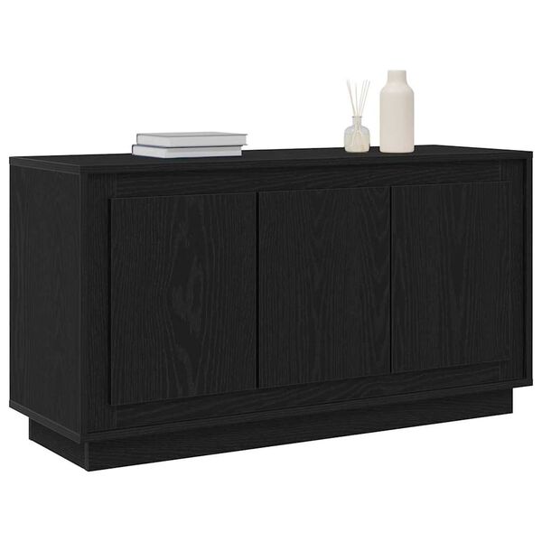 vidaXL Sideboard Schwarz Eichen-Optik 102 x 35 x 55 cm Holzwerkstoff