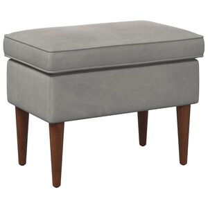 vidaXL Hocker Hellgrau 55 x 35 x 41 cm Samt