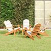 vidaXL 5-tlg. Garten-Lounge-Set Adirondack Massivholz Akazie