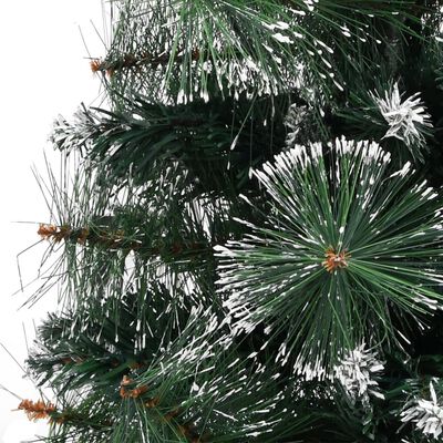 vidaXL Künstlicher Weihnachtsbaum mit Ständer Grün und Weiß 90 cm PVC