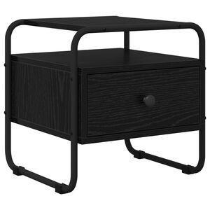 vidaXL Nachttisch Schwarze Eiche 40 x 39,5 x 40 cm Holzwerkstoff