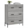 vidaXL Sideboard Grau Sonoma 69,5x34x90 cm Holzwerkstoff