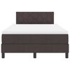 vidaXL Boxspringbett mit Matratze Dunkelbraun 120 x 190 cm Stoff
