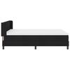 vidaXL Boxspringbett mit Matratze Schwarz 200 x 160 cm Polyester