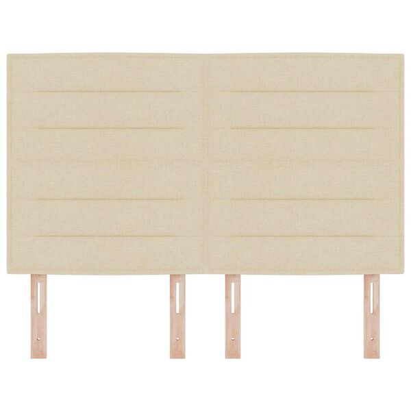 vidaXL Kopfteil Creme 144 cm Stoff