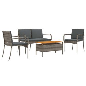 vidaXL Garten Set mit Kissen Stahl