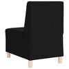 vidaXL Modulares Armfreies Sofa 3 pcs Schwarz 55 x 74 x 82 cm Stoff