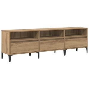 vidaXL TV-Schr&auml;nk 150 x 30 x 45 cm Artisan-Eiche Verbundholz und Eisen