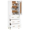 vidaXL Highboard Wei&szlig; Holzwerkstoff