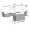 vidaXL Gartensofa-set mit Speicher 8 pcs Beige und Wei&szlig; Poly-Rattan