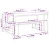 vidaXL Couchtisch Artisan-Eiche 90 x 50 x 40 cm Holzwerkstoff