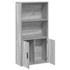 vidaXL Bücherregal Grau Sonoma 60x24x120 cm Holzwerkstoff