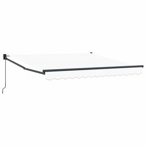 vidaXL Einziehbare Markise Wei&szlig; 350 x 250 cm