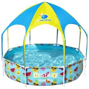 Bestway Steel Pro UV Careful Aufstellpool f&uuml;r Kinder 244x51 cm