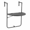 Livin'outdoor Balkon-Klapptisch Halbrund Grau