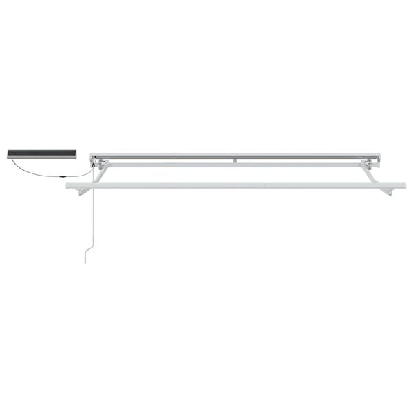 vidaXL Elektrische ausziehbare Markise Bordeauxrot 3 x 2 m