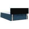 vidaXL Ottoman-Bett mit Matratze Dunkelblau 140x200 cm Samt