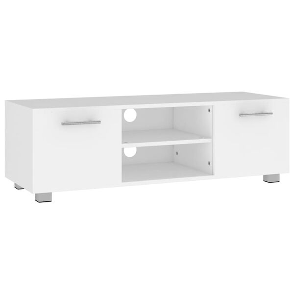 vidaXL TV-Schrank Wei&szlig; 110x40x35 cm Holzwerkstoff