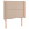 vidaXL Kopfteil mit Ohren Cappuccino-Braun 83x16x118/128 cm Kunstleder