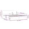vidaXL Bettgestell "Dover" Cappuccino-Braun 200x200 cm Kunstleder