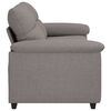 vidaXL 2-Sitzer-Sofa Taupe 180x81x84 cm Stoff